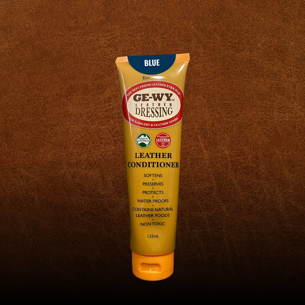 GE-WY Leather Dressing – Blue 125mL - Image 1