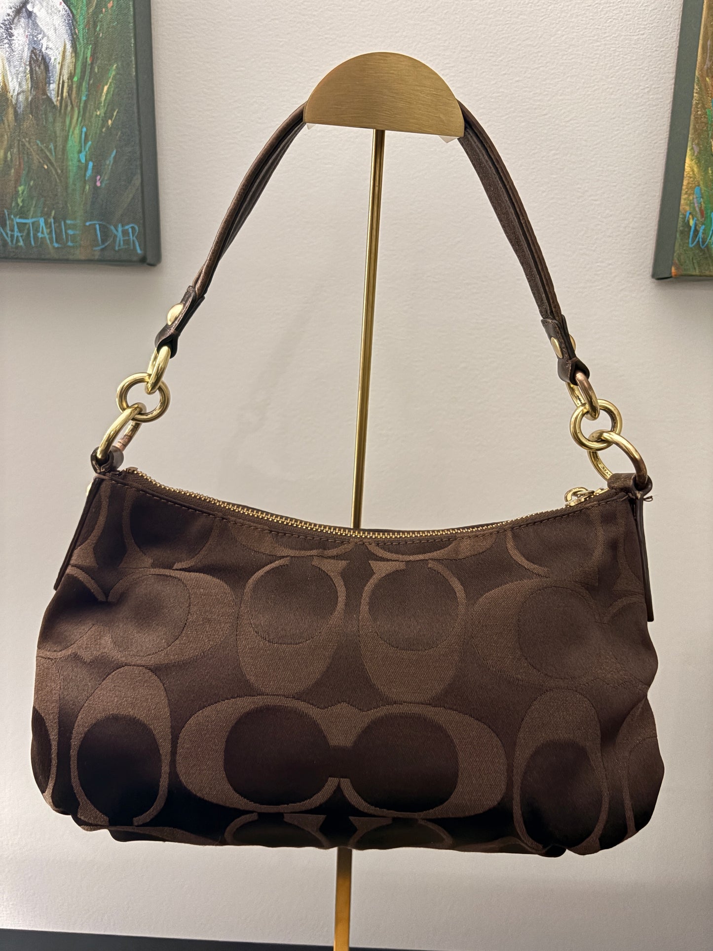 Coach 2009 16833 Signature Sateen Pocket Flap Hobo - Image 2