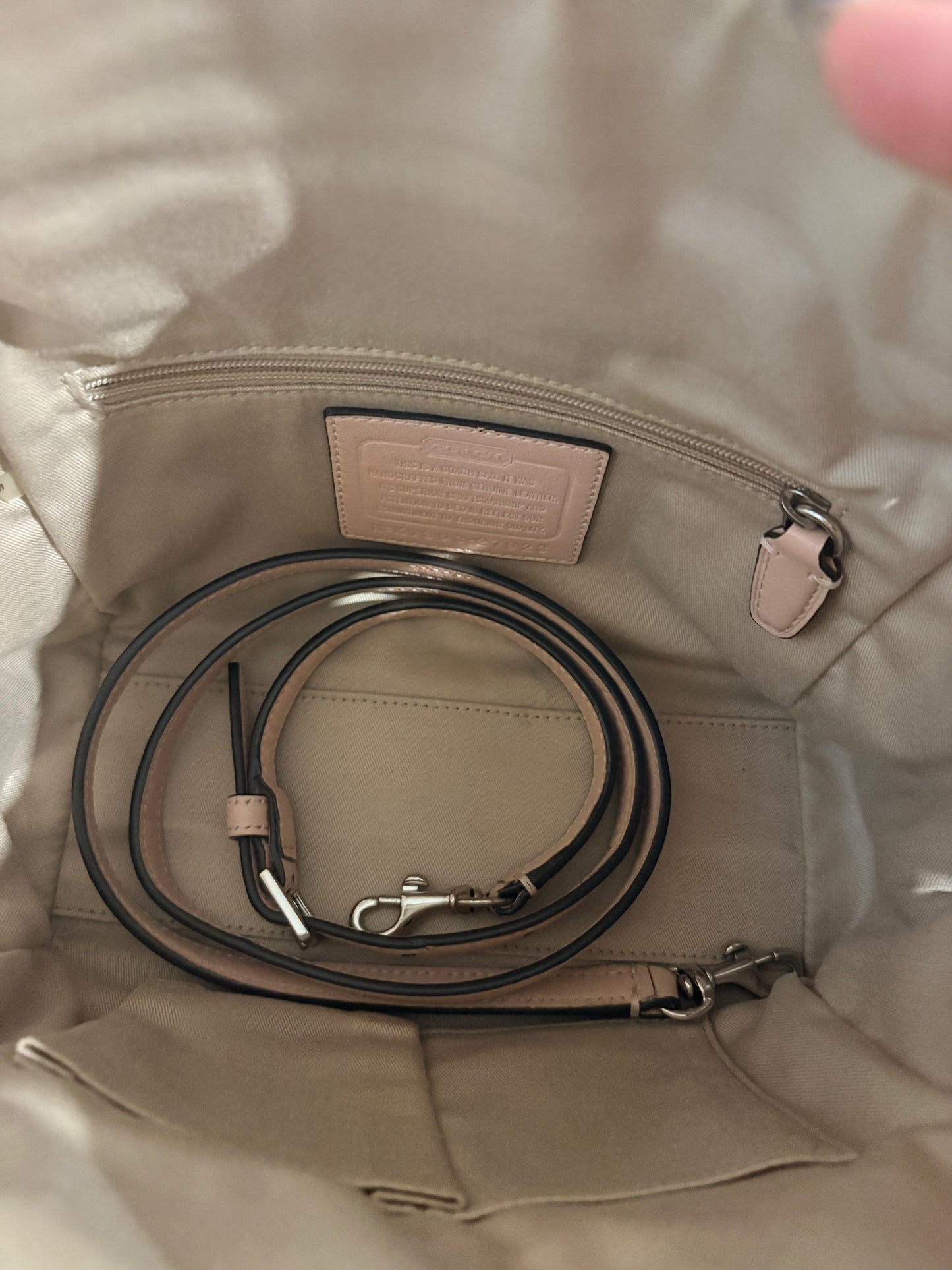 Vintage Coach Bleecker Mini Riley Carryall – Light Pink