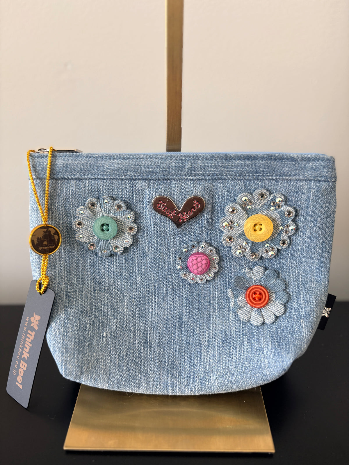 Think Bee Denim Purse