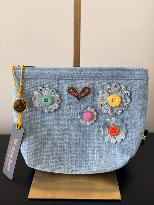 Think Bee Denim Purse