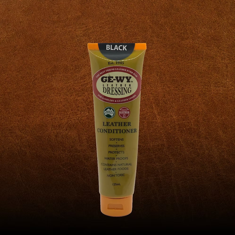 GE-WY Leather Dressing – Black 125mL - Image 1