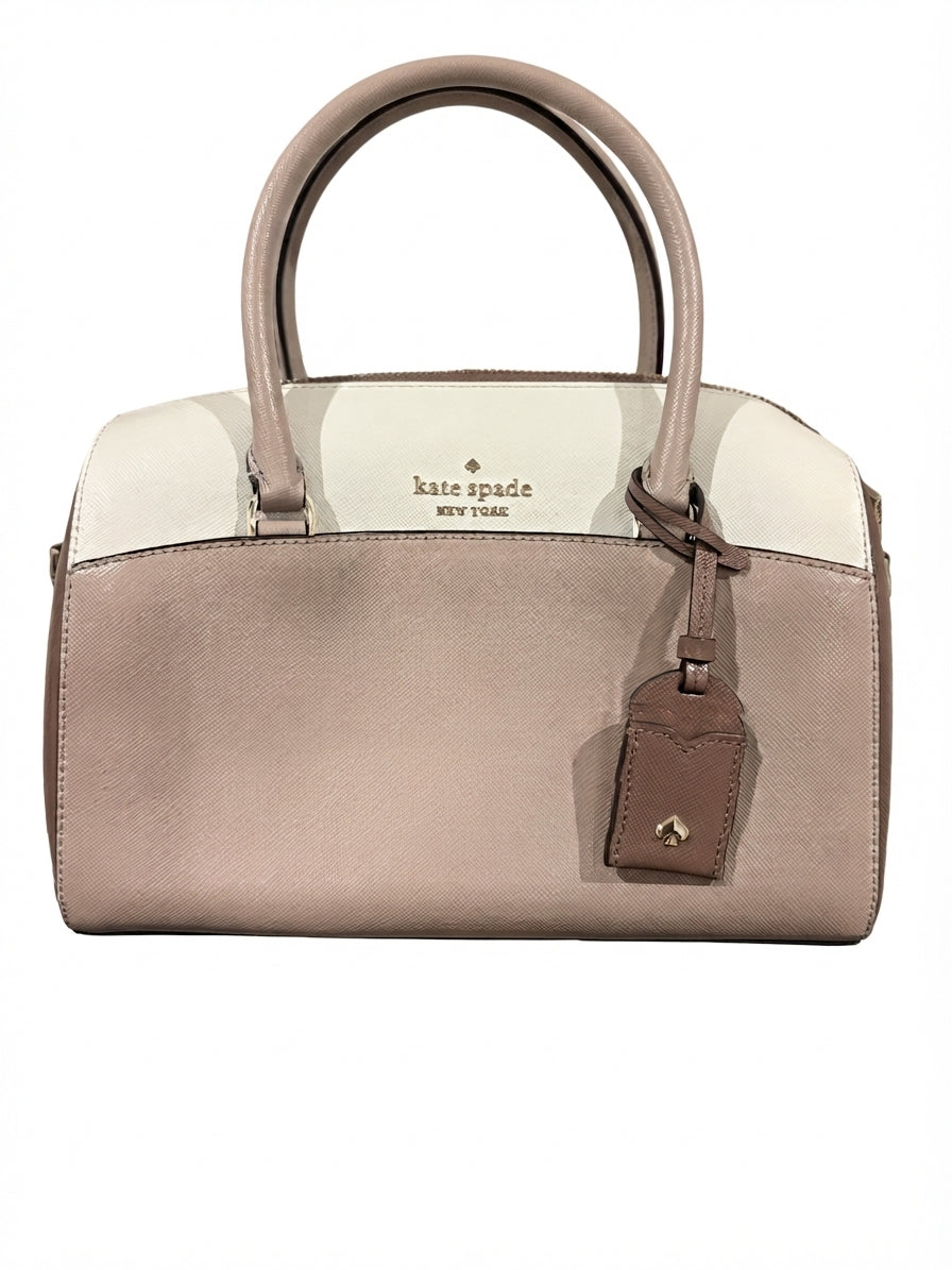 Kate Spade New York Staci Colorblock Satchel - Beige And White - Image 1