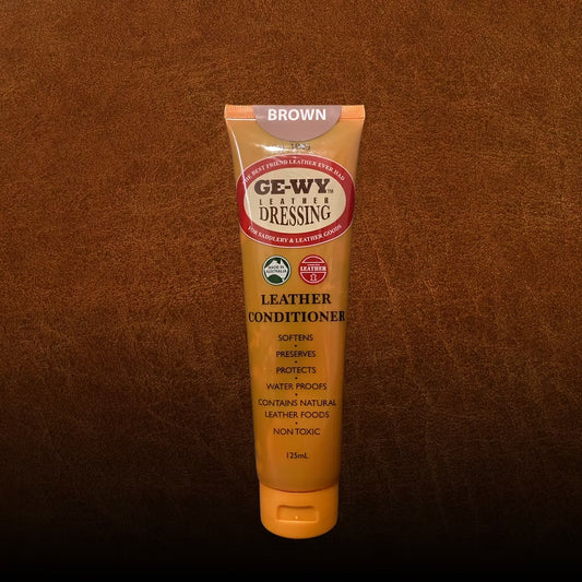 Ge-Wy Leather Dressing - Brown 125ml Conditioner - Image 1