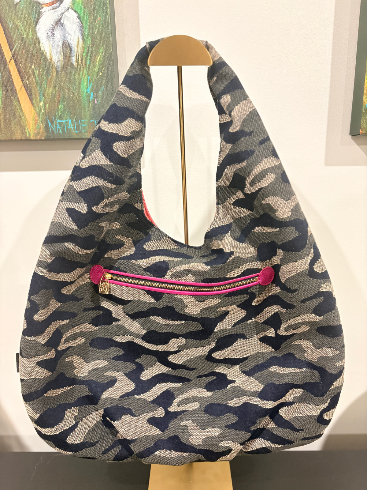 Think Bee! Camouflage Hobo Bag - Stylish Shoulder Handbag - Image 2