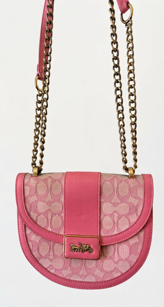 Coach 2021 C3921 Alie Saddle Bag -Pink - Image 1