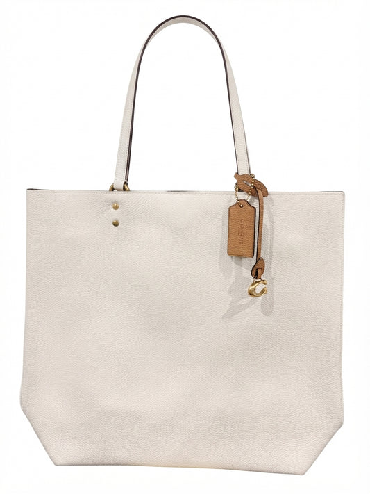 Coach 2020 88341 Plaza Tote Bag - Elegant Chalk Pebble Leather - Image 1