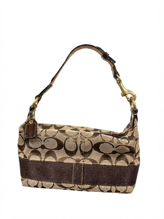 VVA267- Coach 2007 40024 Signature Stripe Small Hobo Bag - Classic Monogram Canvas - Image 1