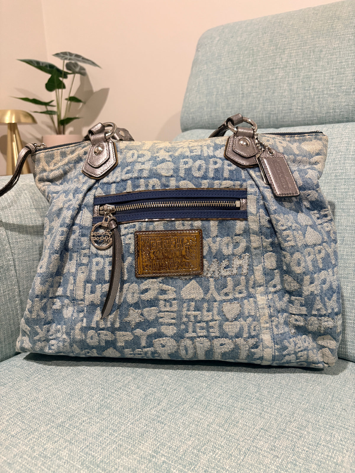 Coach Poppy Denim Handbag