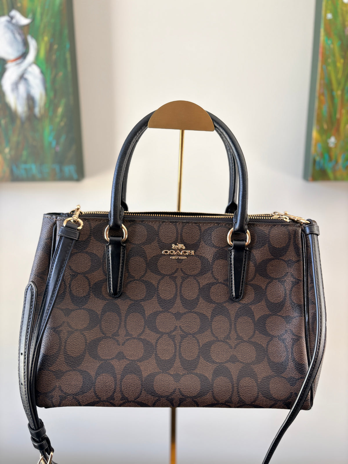 Coach Surrey Carryall In Signature Canvas - Image 1