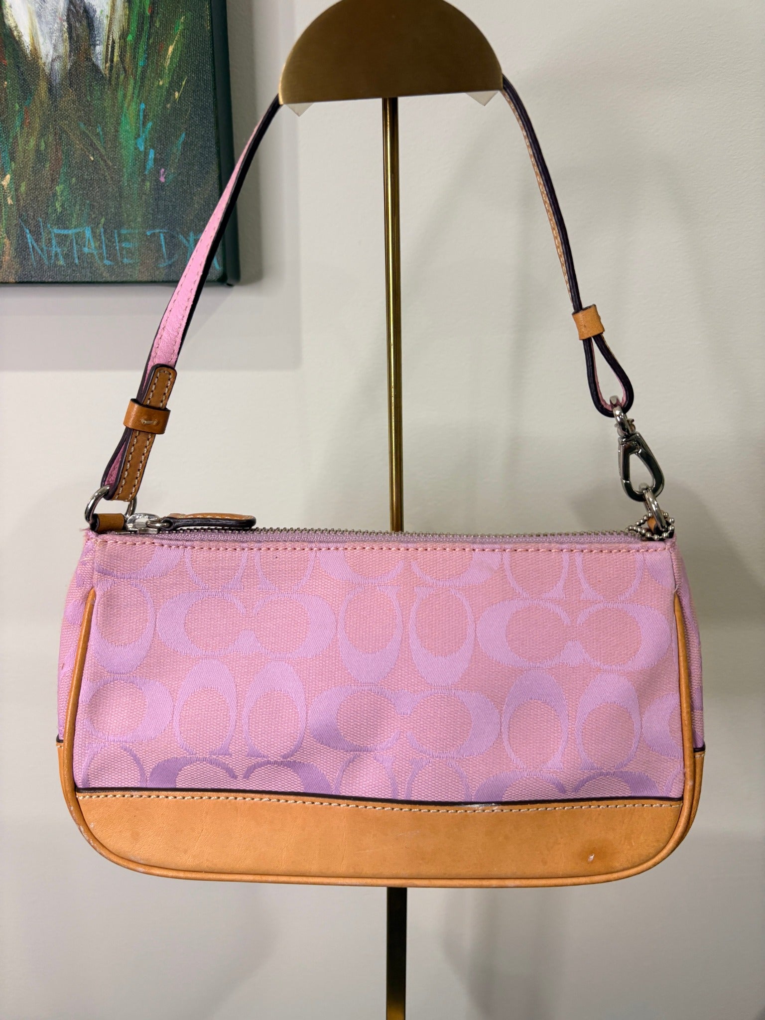 Coach 2004 6094 Signature C Demi Shoulder Bag - Pink and Purple Ombre - Image 2