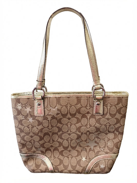 VVA385 - Coach 2011 F18853 Signature Star Print Tote Bag  - Image 1