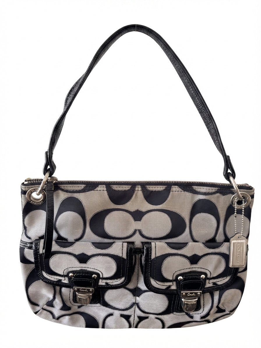 Coach 2011 16990 Op Art Pocket Shoulder Bag - Image 1
