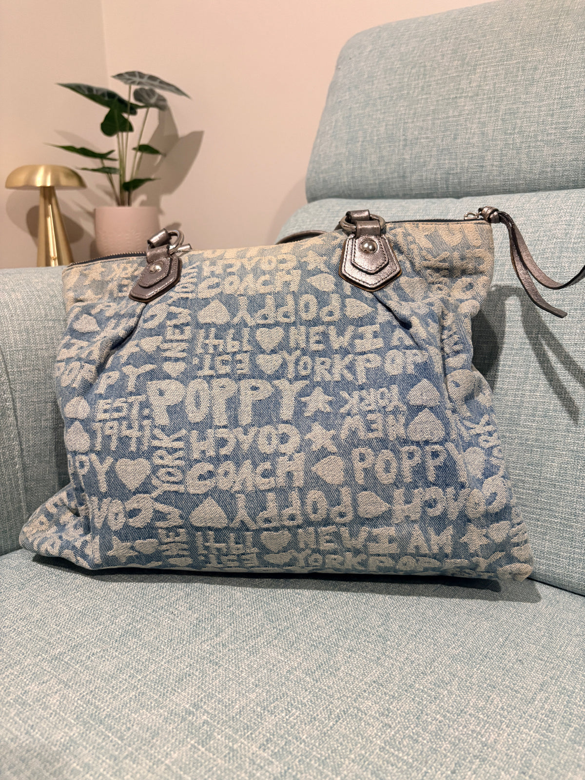 Coach Poppy Denim Handbag