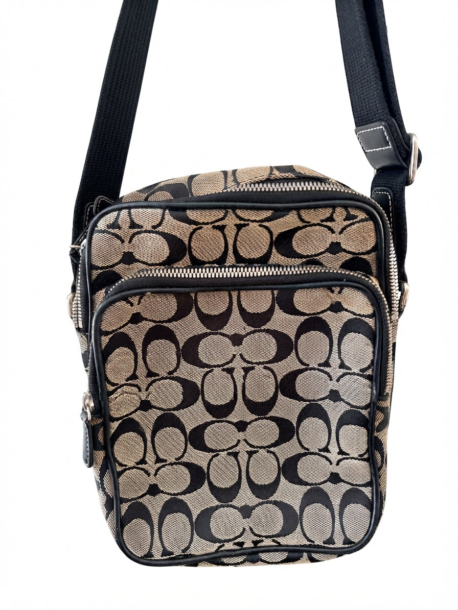 Coach 2005 4276 Signature Flight Bag - Black - Image 1