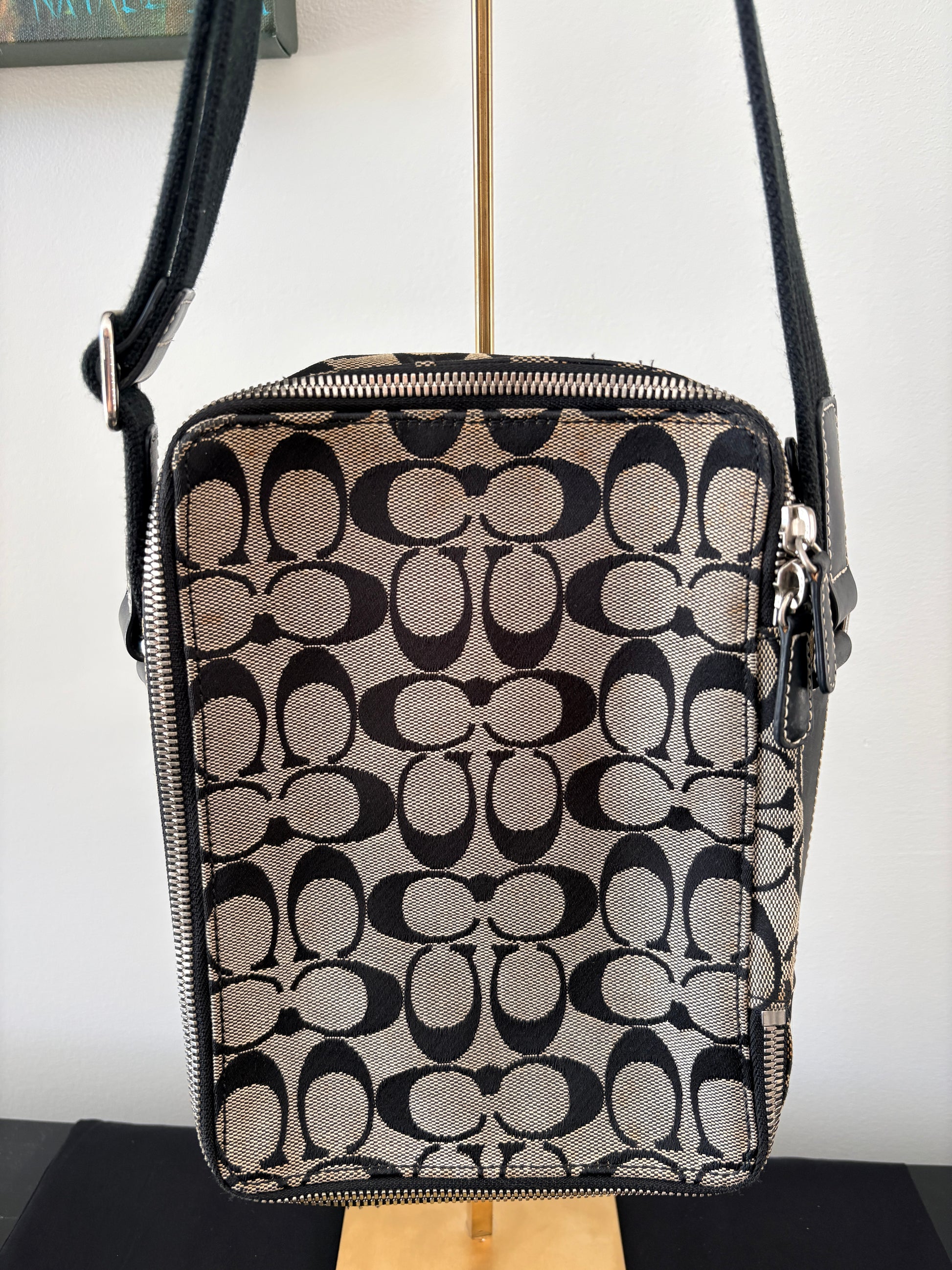 Coach 2005 4276 Signature Flight Bag - Black - Image 2