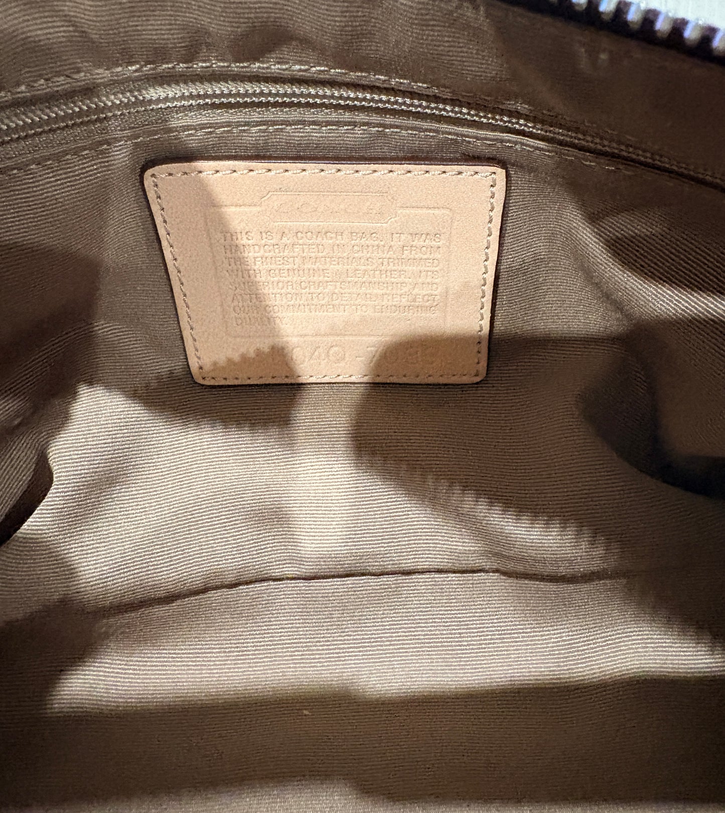 Coach Signature Stripe Demi Shoulder Bag – Y2K (Mid-2000s)