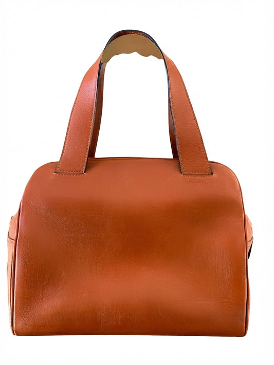 Celine Paris Tan Leather Handbag - Classic Designer Satchel - Image 1