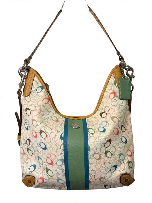 Coach 2010 F15138 Chelsea Heritage Stripe Multi-Color Hobo Bag - Image 1