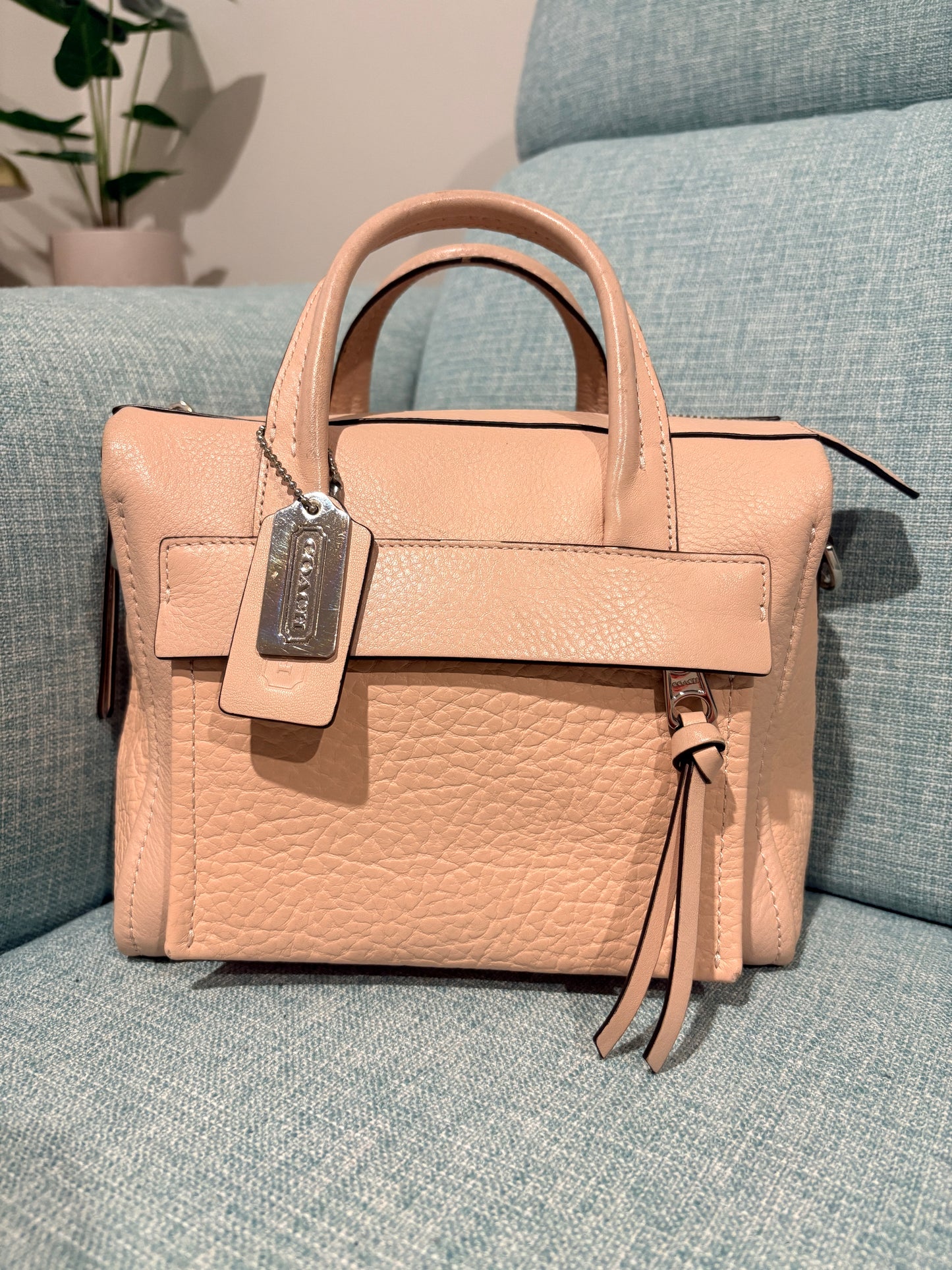 Vintage Coach Bleecker Mini Riley Carryall – Light Pink