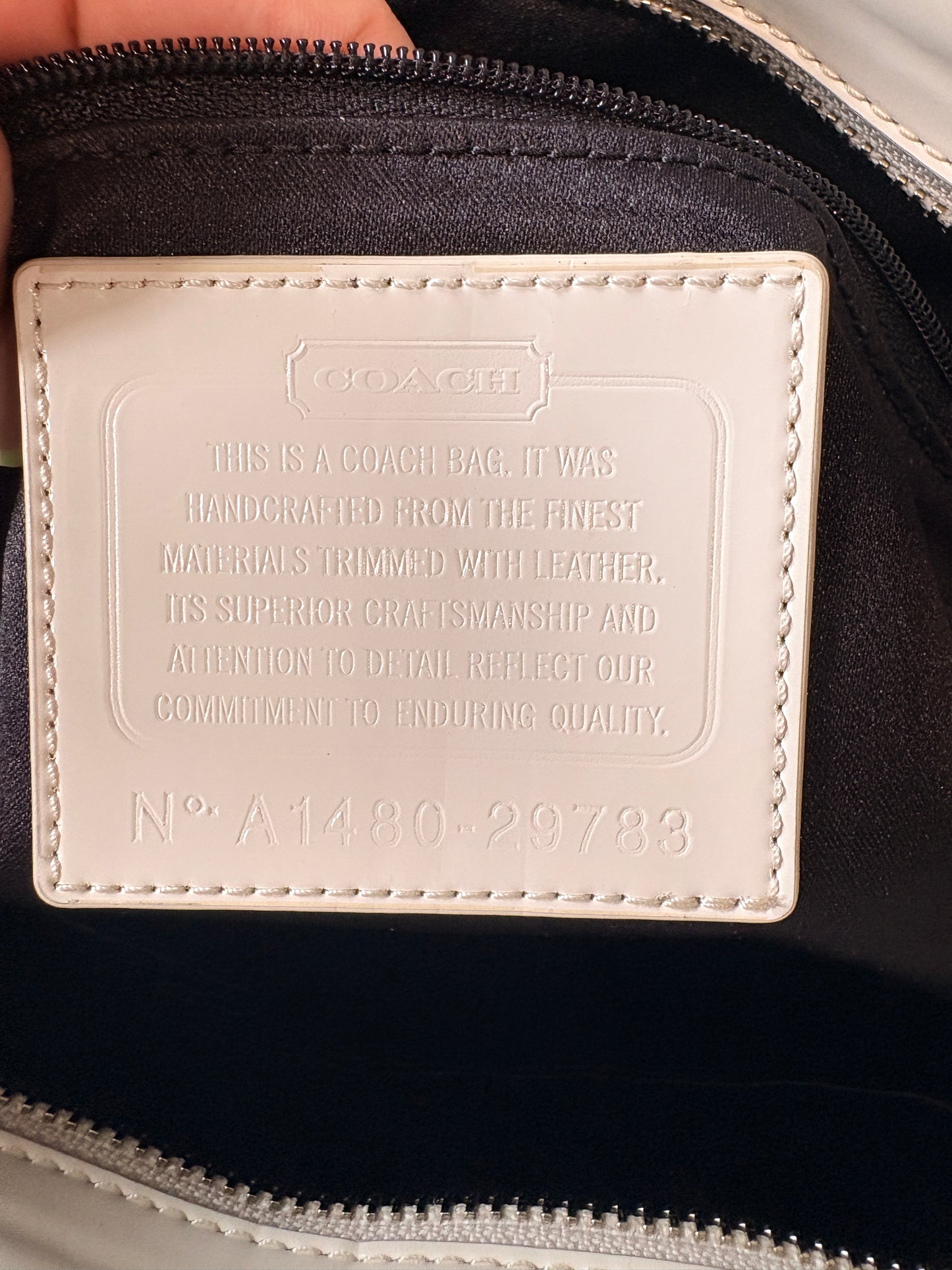 Vintage Coach Signature Tote 29783 Light Blue (2014)