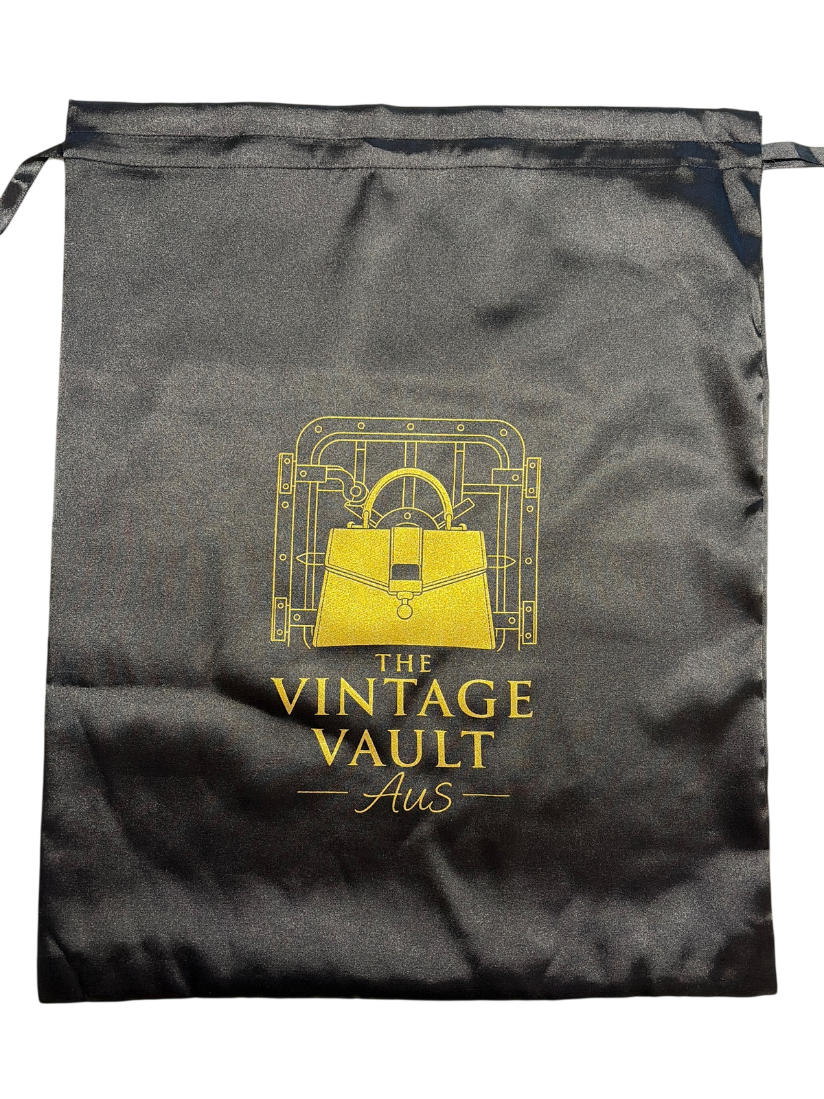Vintage Vault Aus Large Silk Branded Dust Bag - Image 1